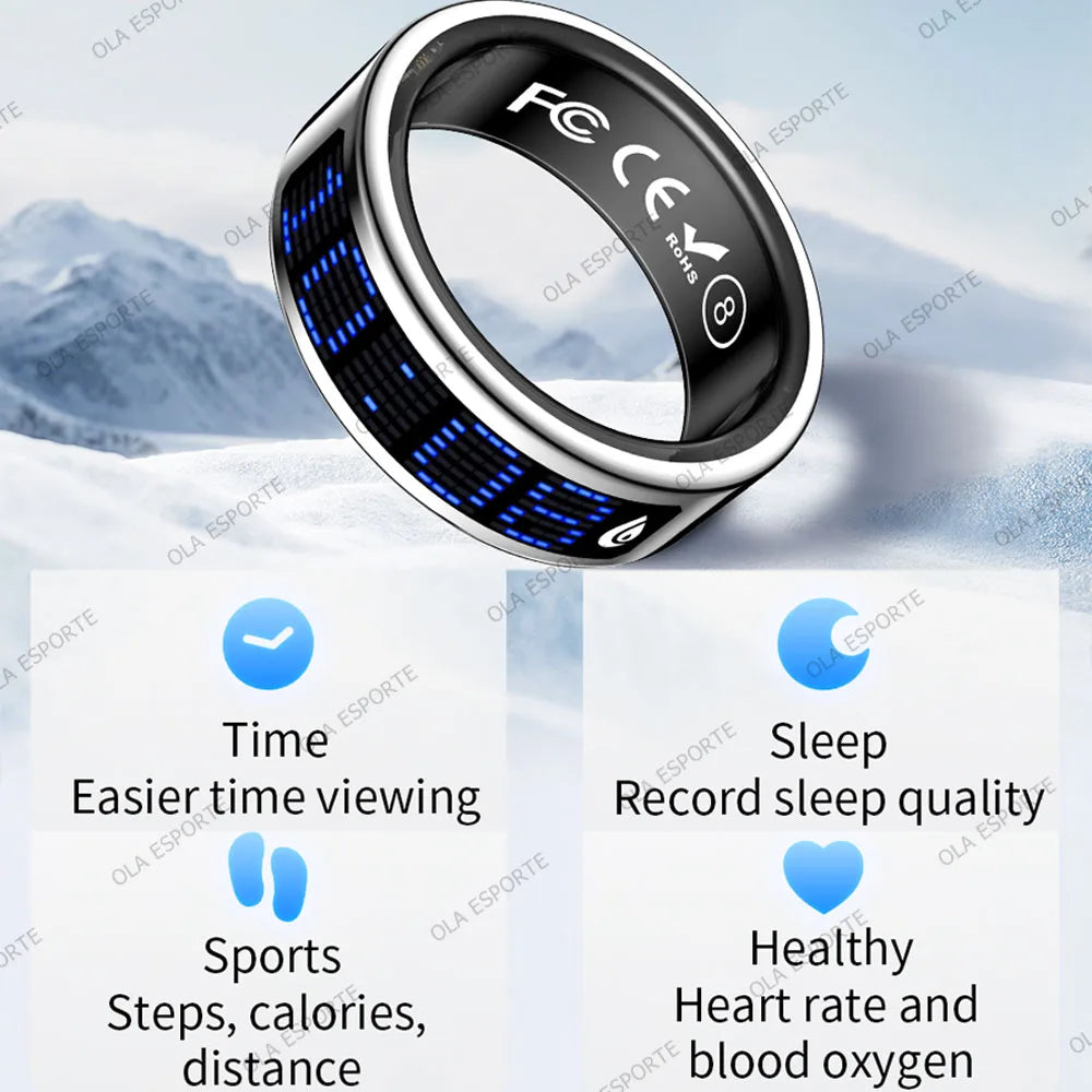 Ola Esporte Smart Ring With LED Display And Health Tracking