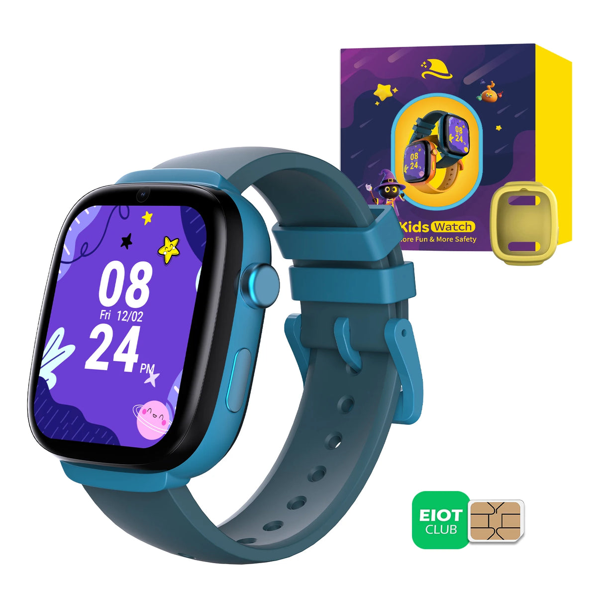 EIOTMART Kids GPS Smartwatch With Video Calling And Parental Controls