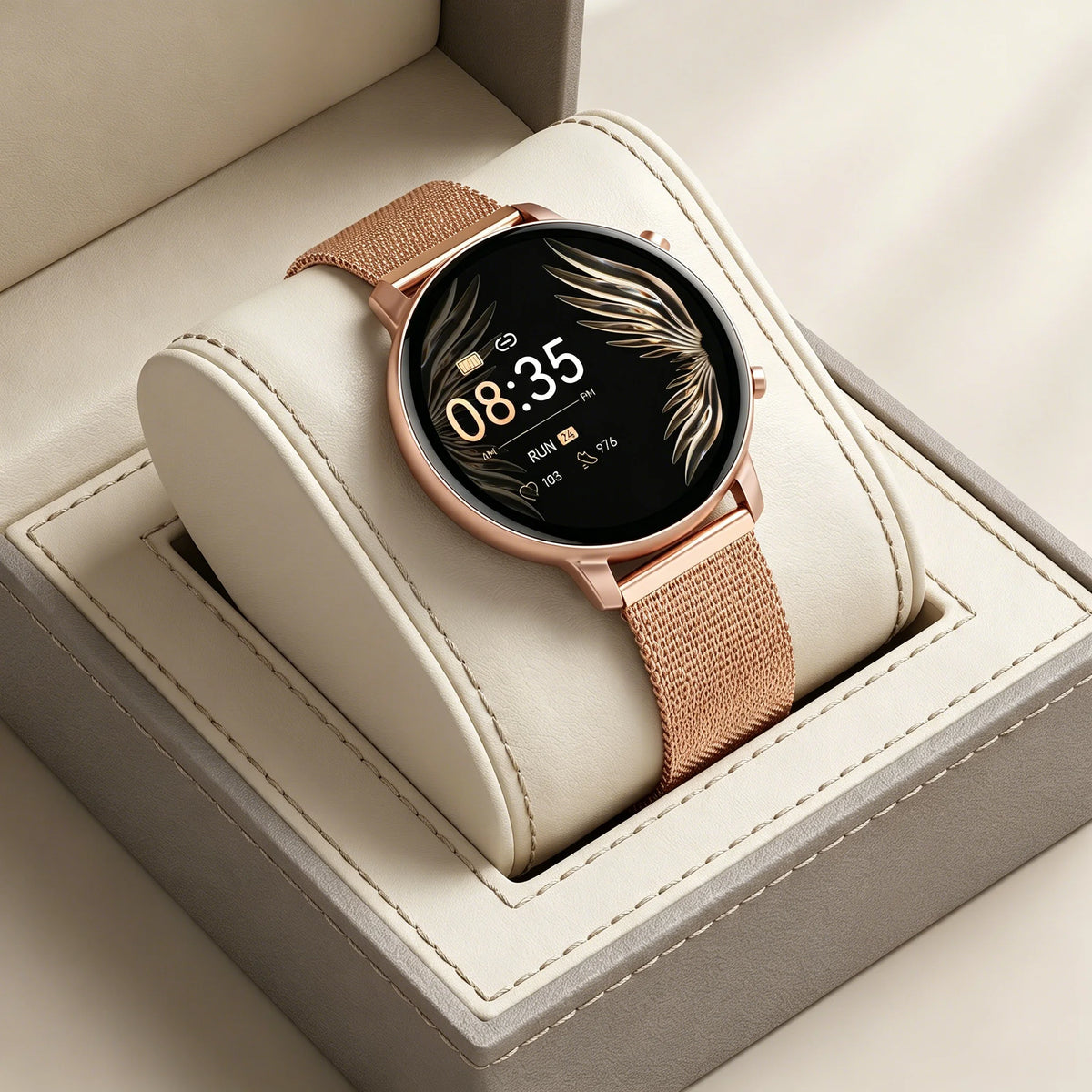 Ladies Smartwatch with Bluetooth Calling Heart Rate and Fitness Tracking