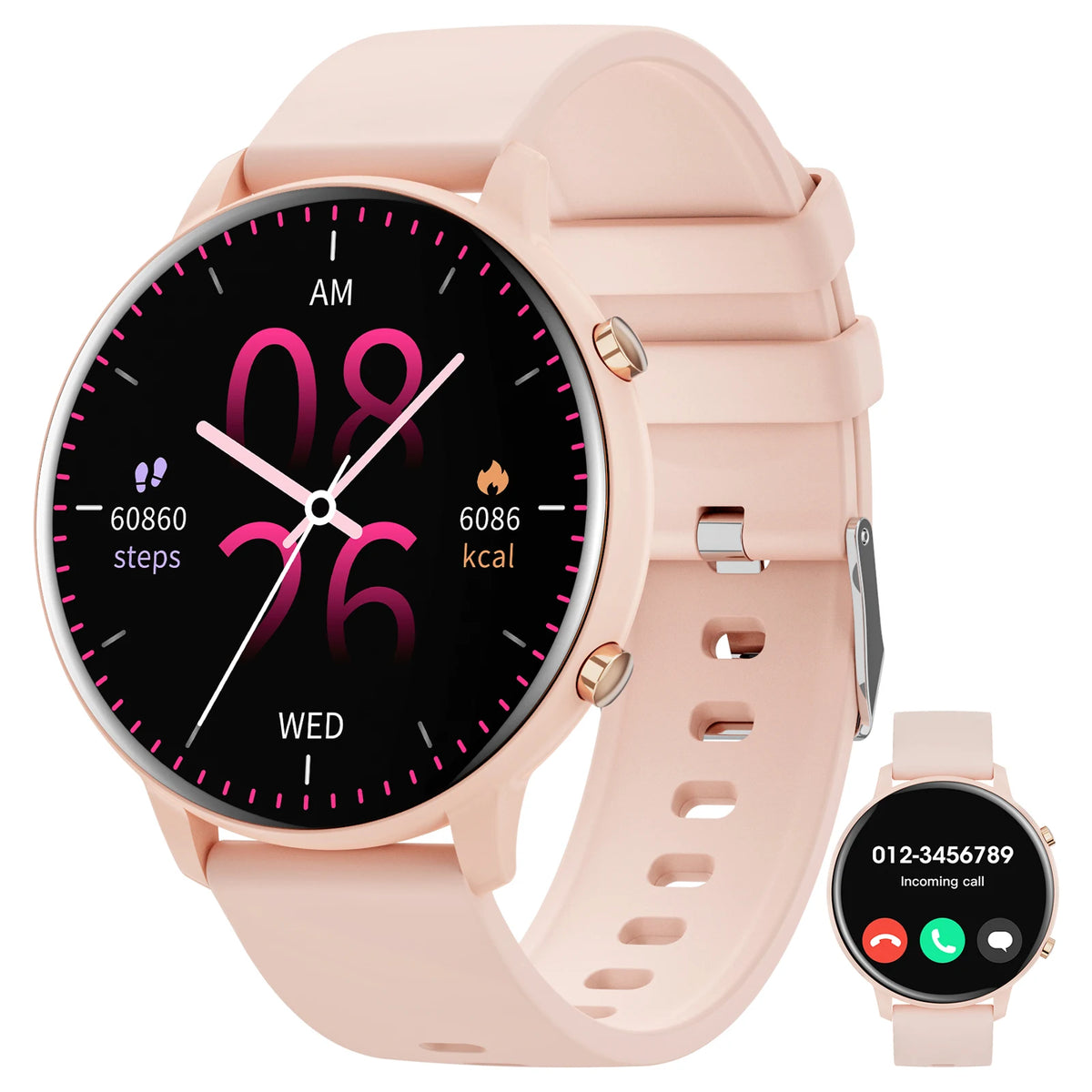 Smart Watch Fitness Tracker With Bluetooth Calling Heart Rate Monitor