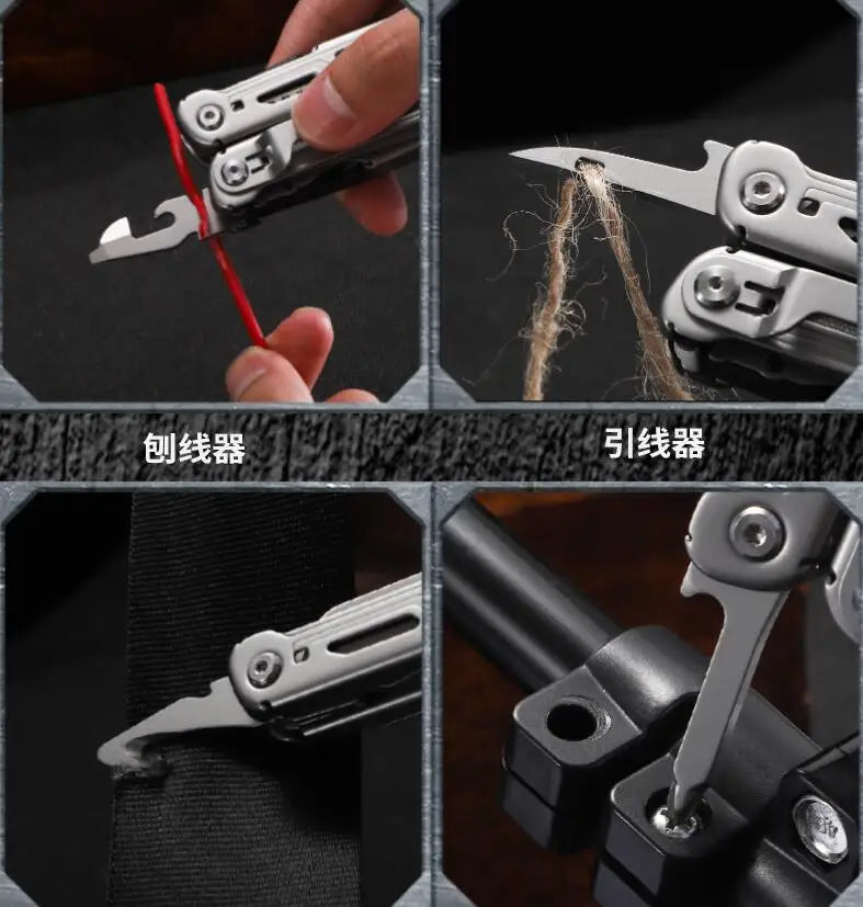 Daicamping DL10 Stainless Steel Folding Knife Multitool Pliers