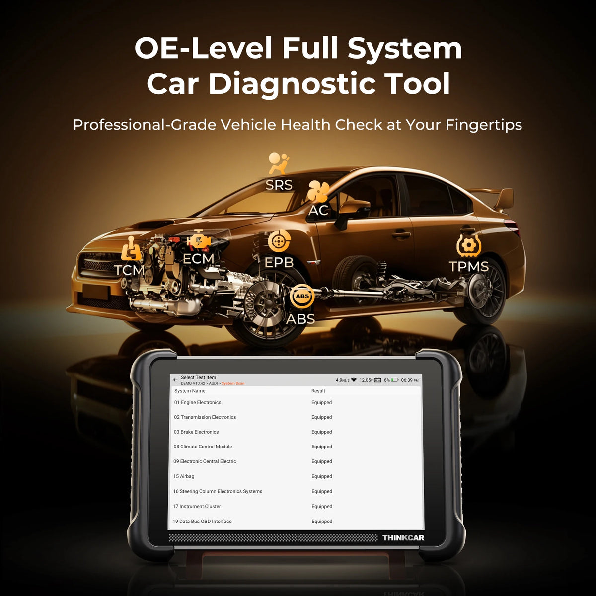 THINKCAR ThinkScan 689BT OBD2 Scanner With ECU Coding Tool