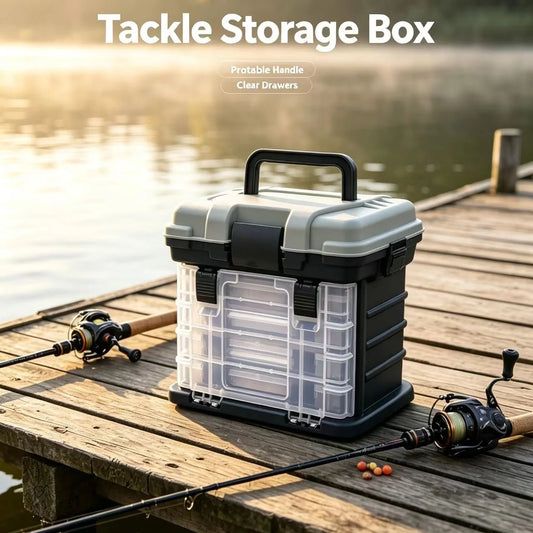 Multi-functional 5-Layer Portable Fishing Gear Box, Suitable for Sea Fishing, Boating, Lure Storage, and Fishing Accessories Organization