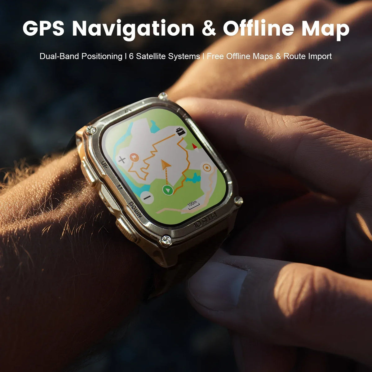 KOSPET Tank M4 GPS Smart Watch With Health Monitoring and Waterproof Design