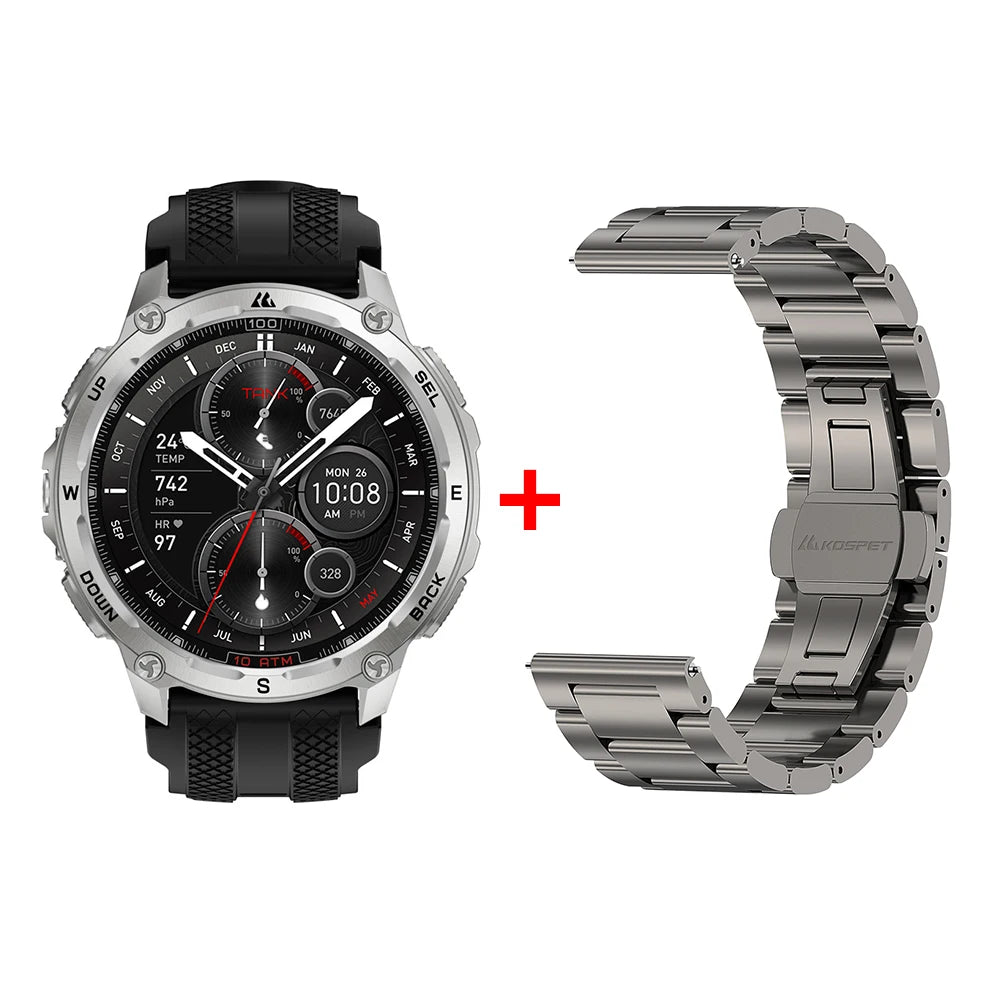KOSPET Tank T4 GPS Smartwatch Offline Maps And Fitness Tracking