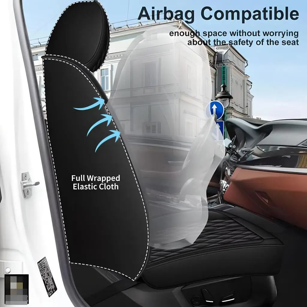 PU Leather 5 Seat Covers Full Set For Kia K5 2021-2026 Car Seats Faux Leather Cushions Front Rear Protector All-Weather Fabric