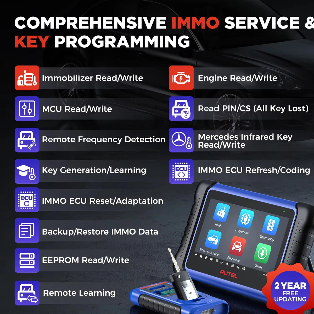 Autel MaxiIM IM508S Automotive Diagnostic Scanner and Key Programmer