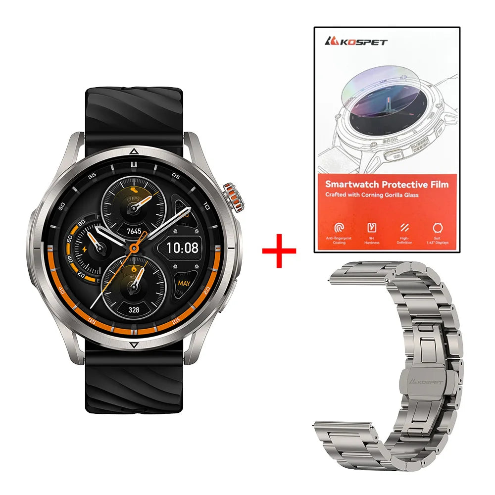 KOSPET R10 GPS Smartwatch With AMOLED Display And GNSS Navigation