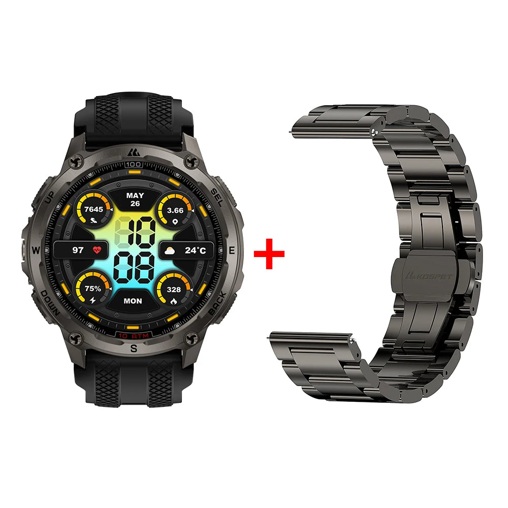 KOSPET Tank T4 GPS Smartwatch Offline Maps And Fitness Tracking