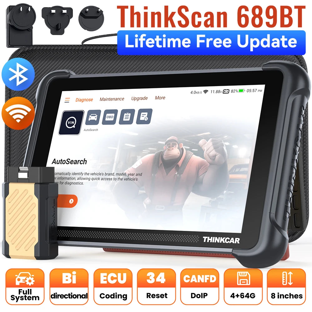 THINKCAR ThinkScan 689BT OBD2 Scanner With ECU Coding Tool