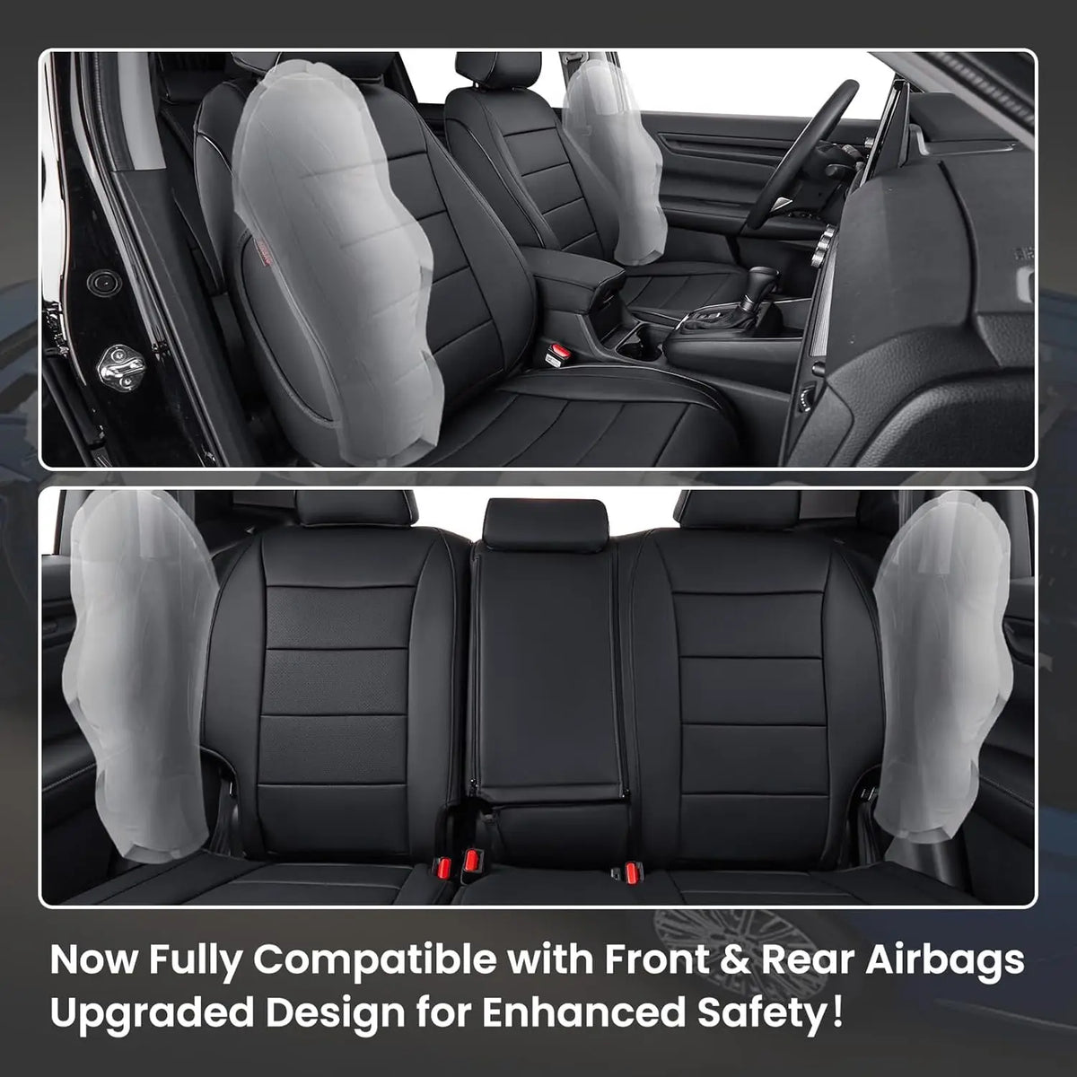 EKR Car Seat Covers For Honda CRV Custom Fit For CR-V 2023-2026 EX/EX-L/LX/Touring/Sport Waterproof Leather Cushion Seat Protective Cover