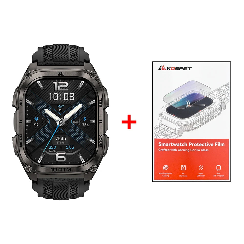 KOSPET Tank M4 GPS Smart Watch With Health Monitoring and Waterproof Design