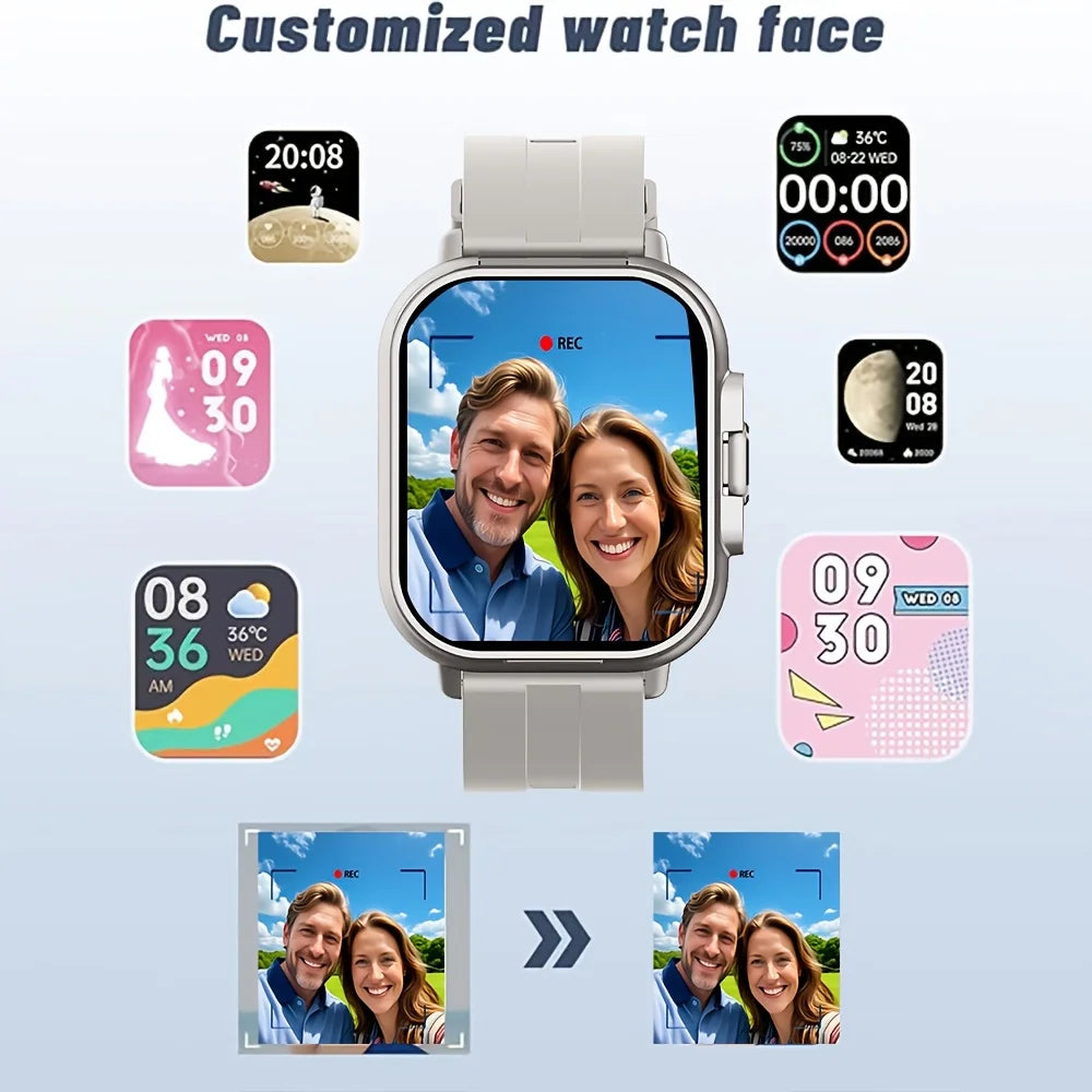 2 In 1 Smart Watch With Wireless Earbuds And Calling