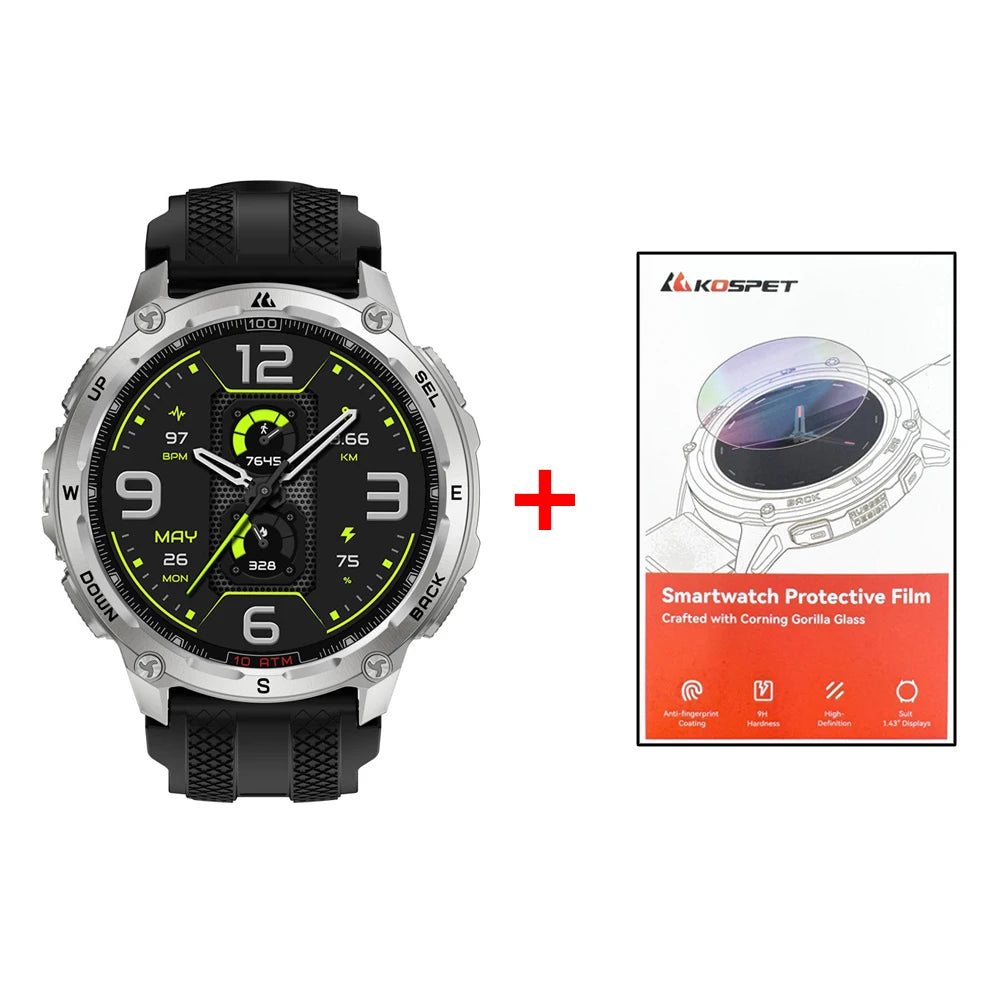 KOSPET Tank T4 GPS Smartwatch Offline Maps And Fitness Tracking