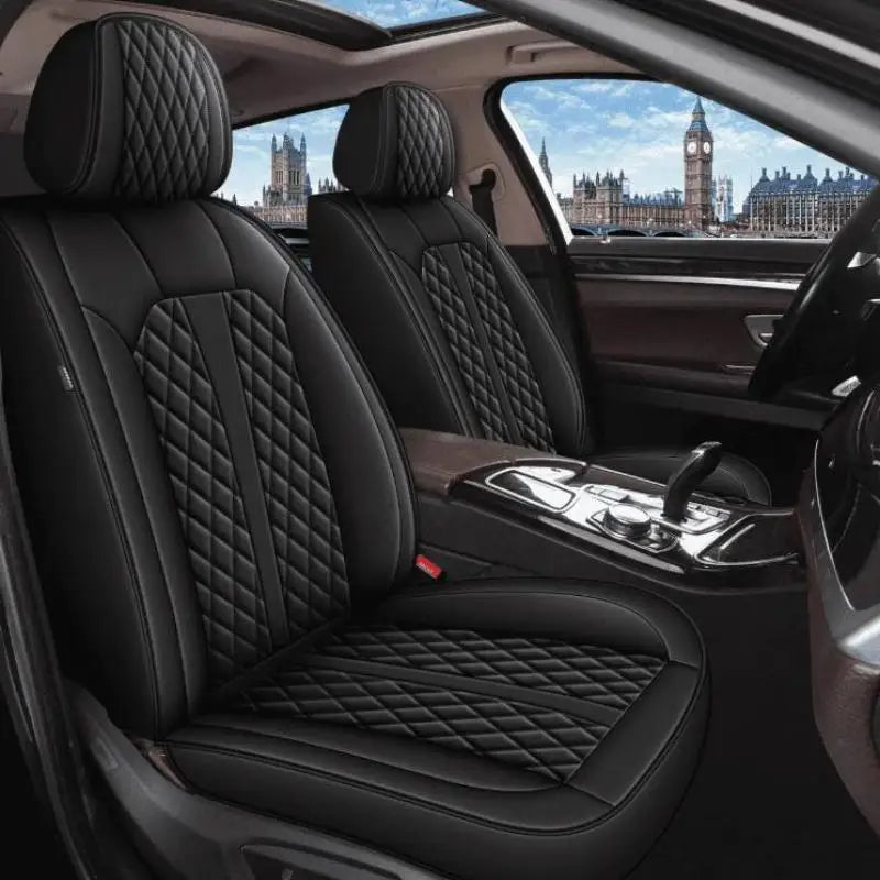 PU Leather 5 Seat Covers Full Set For Kia K5 2021-2026 Car Seats Faux Leather Cushions Front Rear Protector All-Weather Fabric