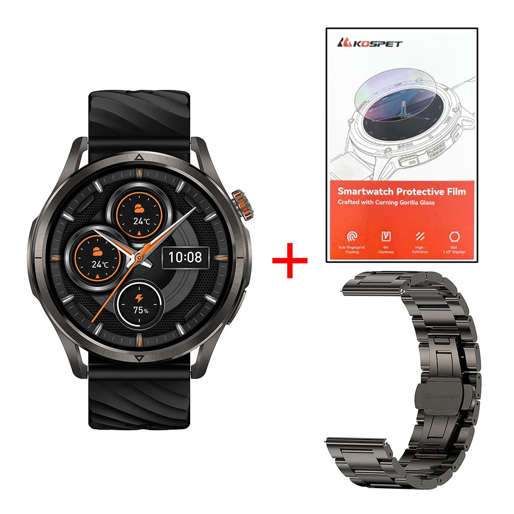 KOSPET R10 GPS Smartwatch With AMOLED Display And GNSS Navigation
