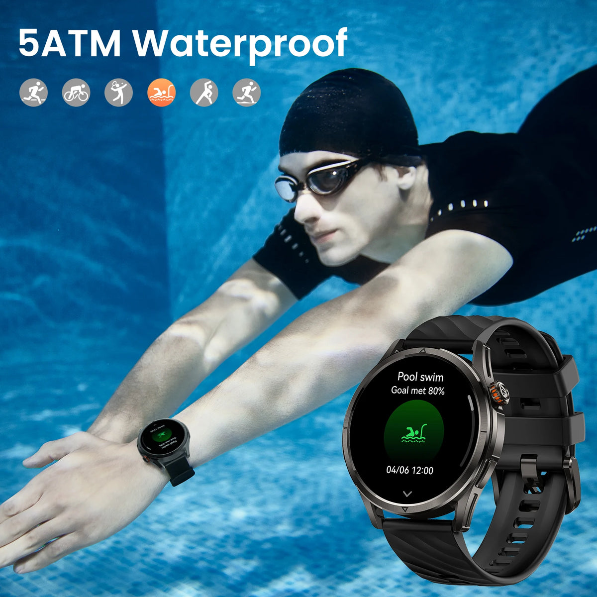 KOSPET R10 GPS Smartwatch With AMOLED Display And GNSS Navigation