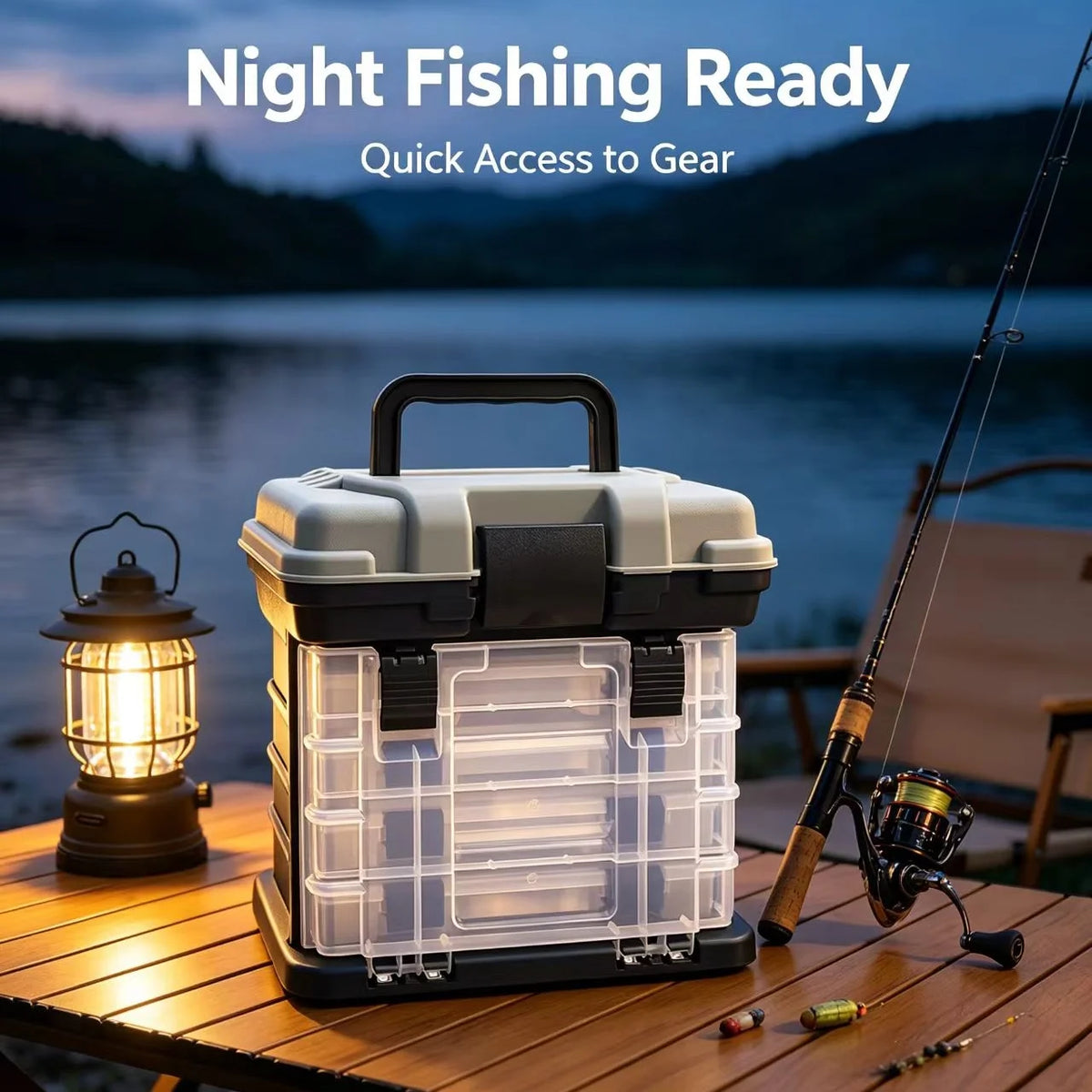 Multi-functional 5-Layer Portable Fishing Gear Box, Suitable for Sea Fishing, Boating, Lure Storage, and Fishing Accessories Organization