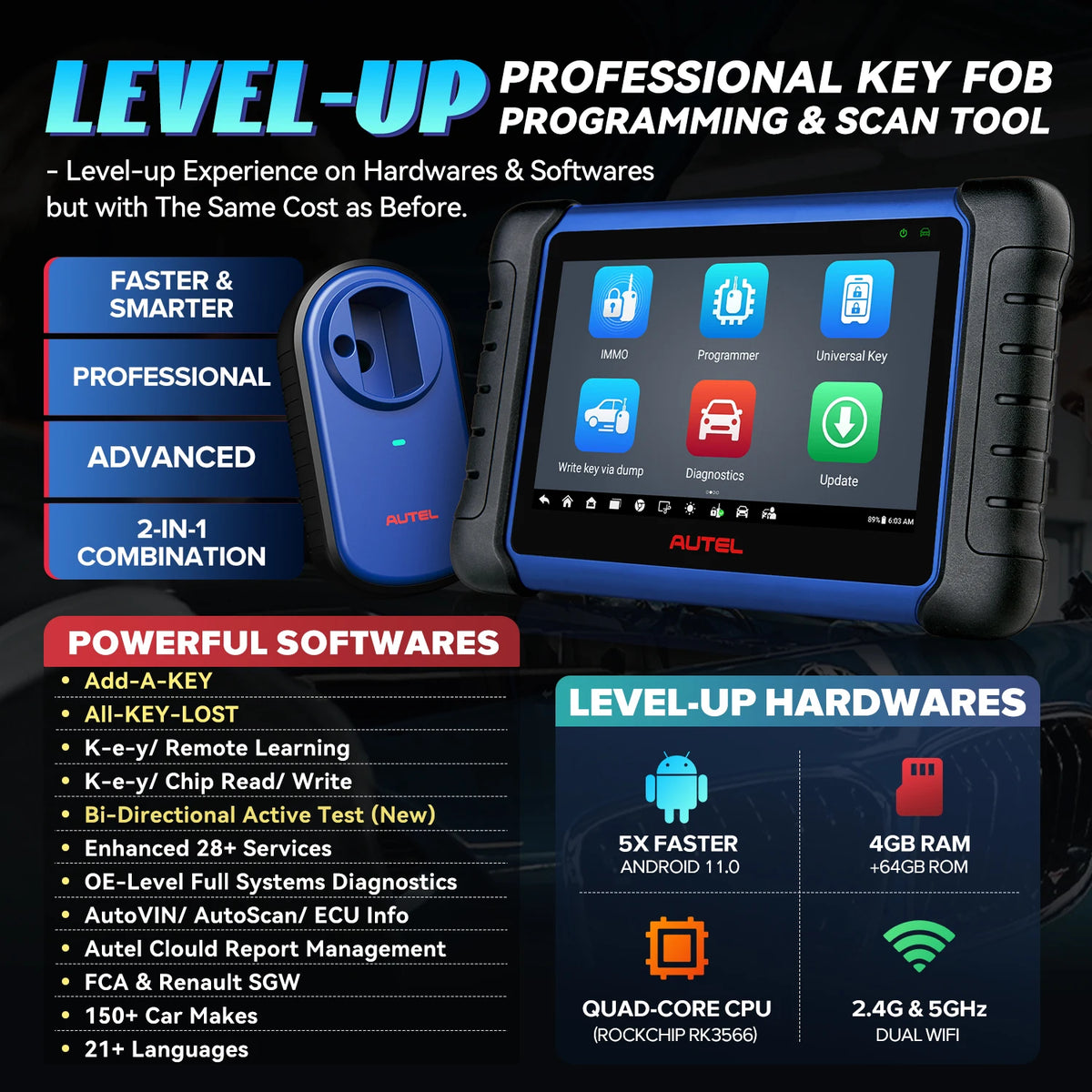 Autel MaxiIM IM508S Automotive Diagnostic Scanner and Key Programmer