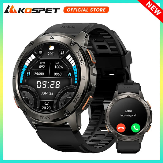 KOSPET Tank T3 AMOLED Smartwatch Bluetooth Calling Fitness Tracker