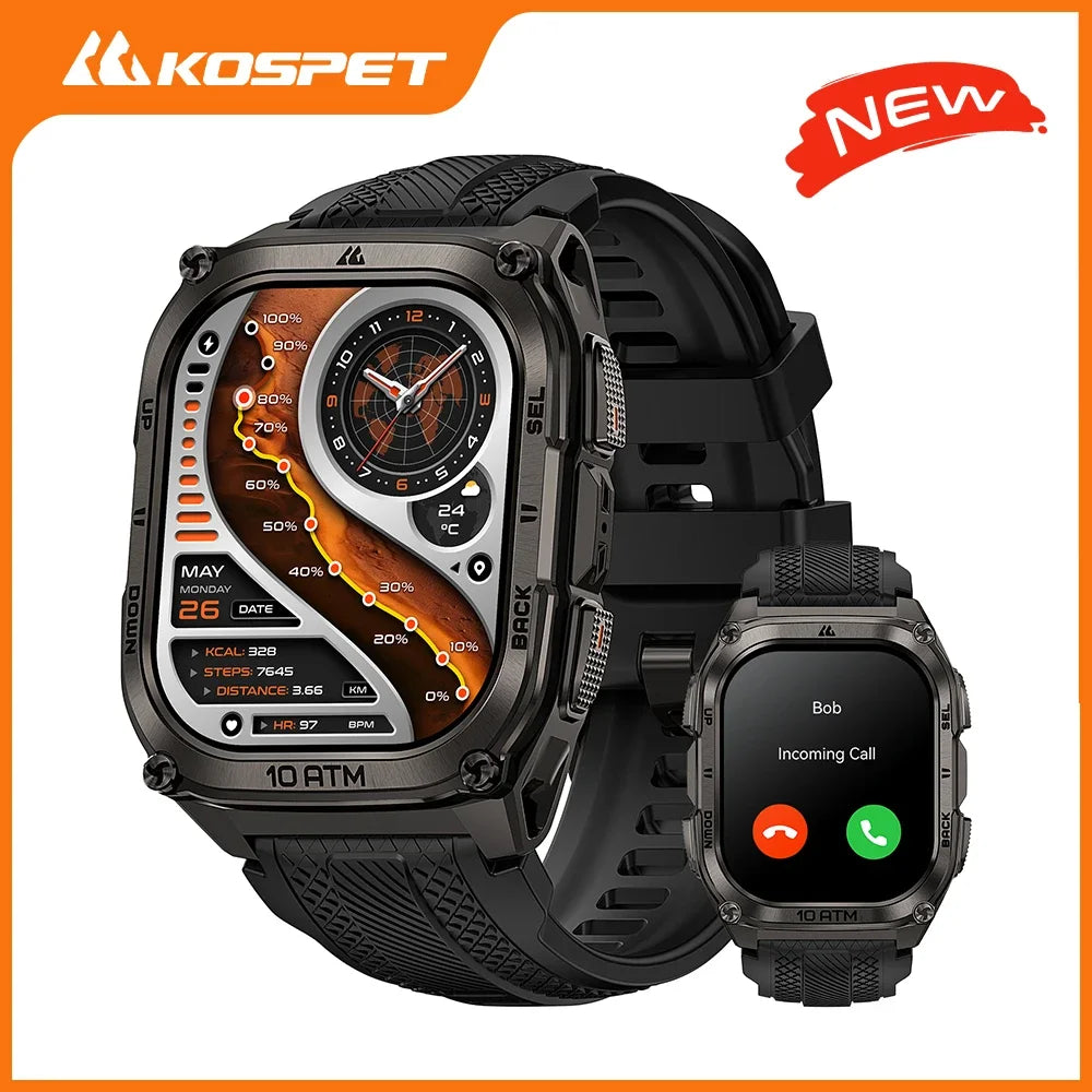KOSPET Tank M4 GPS Smart Watch With Health Monitoring and Waterproof Design