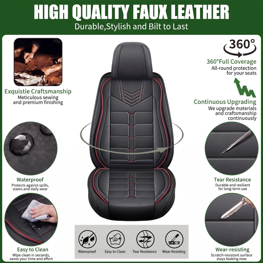 Toyota Camry Waterproof Scratch Resistant PU Leather Seat Covers