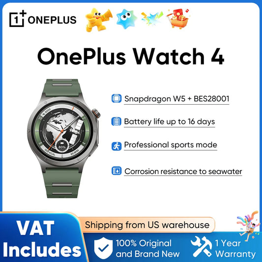 OnePlus Watch 4 Smartwatch With Fitness And Health Tracking