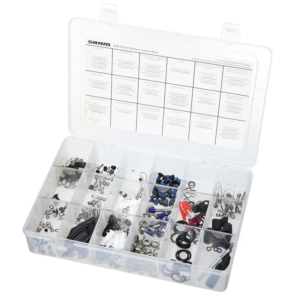 Guide Spare Parts Tackle Box, 11.5018.035.000 Guide Brake Service Parts Kit Hose Fittings, Seals, Piston amp More