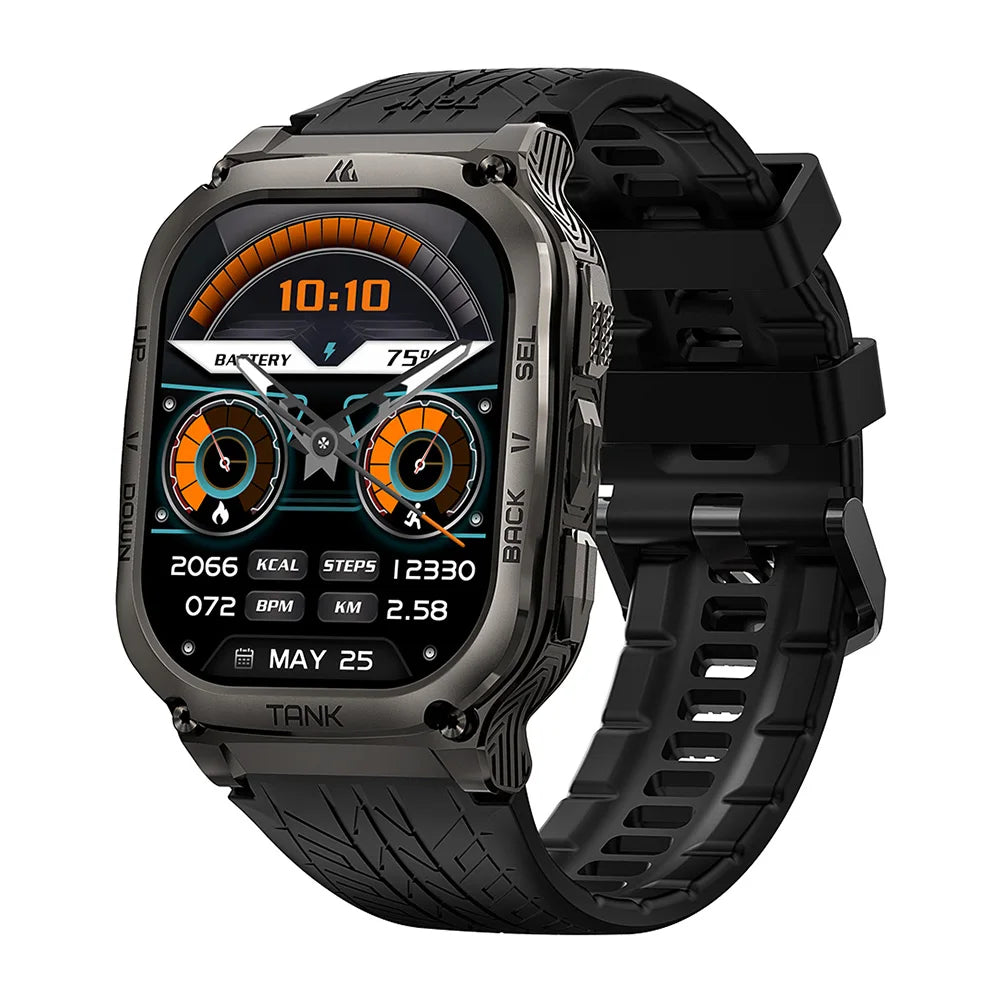 KOSPET TANK M3 AMOLED Fitness Smartwatch With Bluetooth Connectivity