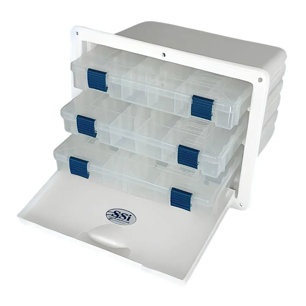 Tackle Box for Boat storage SSI OEM Parts Plano Tacklebox Organizers Included 3 Drawer