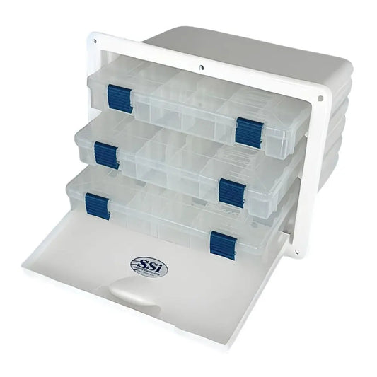 Tackle Box for Boat storage SSI OEM Parts Plano Tacklebox Organizers Included 3 Drawer