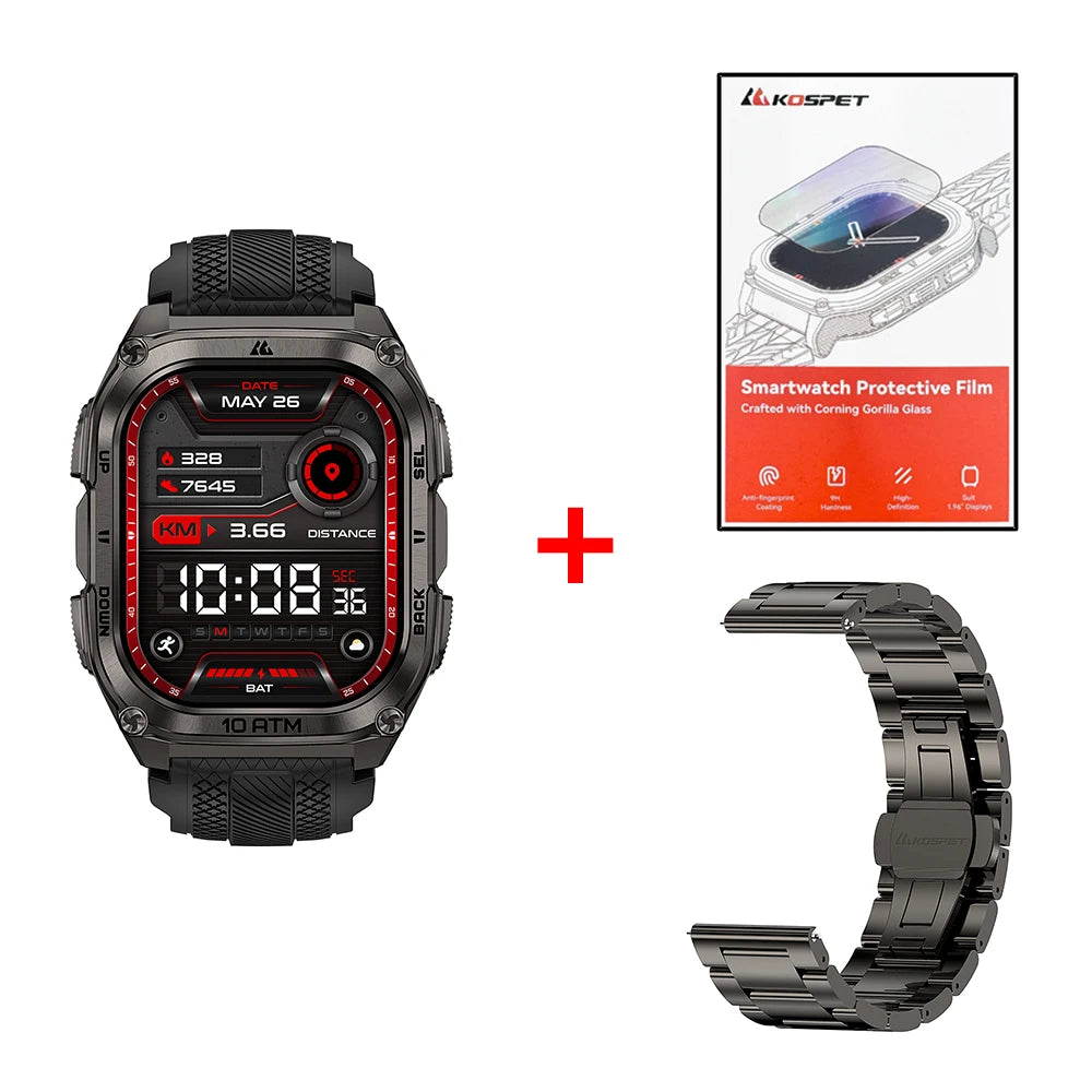 KOSPET Tank M4 GPS Smart Watch With Health Monitoring and Waterproof Design