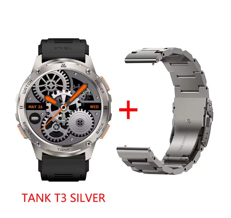 KOSPET Tank T3 AMOLED Smartwatch Bluetooth Calling Fitness Tracker