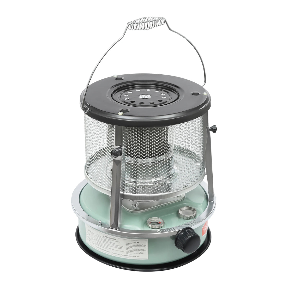9000BTU Portable Outdoor Kerosene Heater, 1.22Gal Tank 15-17H, 108-161ft² Space Heating, Outdoor Camping Kerosene Heater, for Camping, Garage, Emergency, Winter, Compact