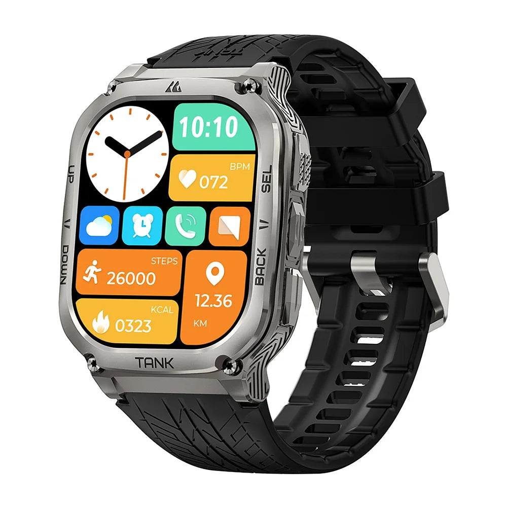 KOSPET TANK M3 AMOLED Fitness Smartwatch With Bluetooth Connectivity